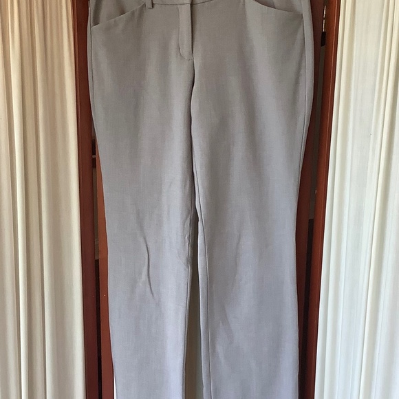 Express Editor Trouser Dress Pants Womens 6R Gray Stretch - Picture 1 of 7